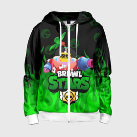 Детская толстовка 3D на молнии с принтом СПРАУТ BRAWL STARS в городе Новоалтайск, 100% полиэстер |  манжеты и пояс оформлены широкой мягкой резинкой, двухслойный капюшон со шнурком для регулировки, спереди карманы и застежка-молния
 | brawl | brawl stars | brawl stars sprout | clash | sprout | tropical sprout | бравл старс | игра | мобильные игры | спраут | тропический спрут