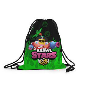 Рюкзак-мешок 3D с принтом СПРАУТ BRAWL STARS в городе Новоалтайск, 100% полиэстер | плотность ткани — 200 г/м2, размер — 35 х 45 см; лямки — толстые шнурки, застежка на шнуровке, без карманов и подкладки | brawl | brawl stars | brawl stars sprout | clash | sprout | tropical sprout | бравл старс | игра | мобильные игры | спраут | тропический спрут