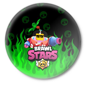 Значок с принтом СПРАУТ BRAWL STARS в городе Новоалтайск,  металл | круглая форма, металлическая застежка в виде булавки | brawl | brawl stars | brawl stars sprout | clash | sprout | tropical sprout | бравл старс | игра | мобильные игры | спраут | тропический спрут