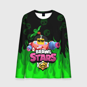 Мужской лонгслив 3D с принтом СПРАУТ BRAWL STARS в городе Новоалтайск, 100% полиэстер | длинные рукава, круглый вырез горловины, полуприлегающий силуэт | brawl | brawl stars | brawl stars sprout | clash | sprout | tropical sprout | бравл старс | игра | мобильные игры | спраут | тропический спрут