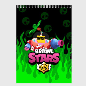 Скетчбук с принтом СПРАУТ BRAWL STARS в городе Новоалтайск, 100% бумага
 | 48 листов, плотность листов — 100 г/м2, плотность картонной обложки — 250 г/м2. Листы скреплены сверху удобной пружинной спиралью | Тематика изображения на принте: brawl | brawl stars | brawl stars sprout | clash | sprout | tropical sprout | бравл старс | игра | мобильные игры | спраут | тропический спрут