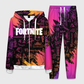 Мужской костюм 3D с принтом FORTNITE PARTY EVENT в городе Новоалтайск, 100% полиэстер | Манжеты и пояс оформлены тканевой резинкой, двухслойный капюшон со шнурком для регулировки, карманы спереди | deadmau5 | fortnite | fortnite 2 | fortnite x маршмелло | ikonik | marshmello | ninja | ninja streamer | raven | travis scott | ворон | иконик | ниндзя | пили | рейвен | трэвис скотт | фортнайт