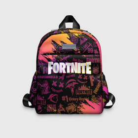 Детский рюкзак 3D с принтом FORTNITE PARTY EVENT в городе Новоалтайск, 100% полиэстер | лямки с регулируемой длиной, сверху петелька, чтобы рюкзак можно было повесить на вешалку. Основное отделение закрывается на молнию, как и внешний карман. Внутри дополнительный карман. По бокам два дополнительных кармашка | Тематика изображения на принте: deadmau5 | fortnite | fortnite 2 | fortnite x маршмелло | ikonik | marshmello | ninja | ninja streamer | raven | travis scott | ворон | иконик | ниндзя | пили | рейвен | трэвис скотт | фортнайт