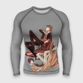 Мужской рашгард 3D с принтом Дазай и Чуя в городе Новоалтайск,  |  | bungou stray dogs | аниме | великие из бродячих псов | дазай и чуя