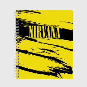 Тетрадь с принтом Nirvana в городе Новоалтайск, 100% бумага | 48 листов, плотность листов — 60 г/м2, плотность картонной обложки — 250 г/м2. Листы скреплены сбоку удобной пружинной спиралью. Уголки страниц и обложки скругленные. Цвет линий — светло-серый
 | Тематика изображения на принте: bleach | blew | cobain | dave | geffen | hormoaning | in utero | incesticide | krist | kurt | nevermind | nirvana | novoselic | rock | vevo | геффен | курт кобейн | нирвана | рок