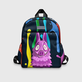 Детский рюкзак 3D с принтом Lama Fortnite в городе Новоалтайск, 100% полиэстер | лямки с регулируемой длиной, сверху петелька, чтобы рюкзак можно было повесить на вешалку. Основное отделение закрывается на молнию, как и внешний карман. Внутри дополнительный карман. По бокам два дополнительных кармашка | fortnite | fortnite chapter 2 | fortnite лама | lama | lama fortnite | llama | брызги краски | лама | лама фортнайт | удивленная | фортнайт | фортнайт lama | фортнайт глава 2