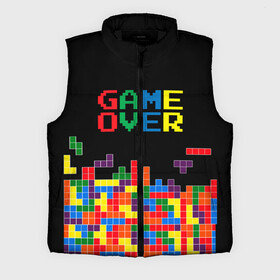 Мужской жилет утепленный 3D с принтом ТЕТРИС в городе Новоалтайск,  |  | 8 bit | block | game | game over | tetris | детсво | игра | игрок | кубики | ностальгия | тетрис