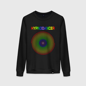 Женский свитшот хлопок с принтом HYPNODANCER в городе Новоалтайск, 100% хлопок | прямой крой, круглый вырез, на манжетах и по низу широкая трикотажная резинка  | hypnodancer | hypnodancer little | little big | uno | группа little big | литл биг | надпись