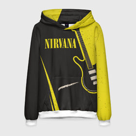 Мужская толстовка 3D с принтом Nirvana в городе Новоалтайск, 100% полиэстер | двухслойный капюшон со шнурком для регулировки, мягкие манжеты на рукавах и по низу толстовки, спереди карман-кенгуру с мягким внутренним слоем. | Тематика изображения на принте: bleach | blew | cobain | dave | geffen | hormoaning | in utero | incesticide | krist | kurt | nevermind | nirvana | novoselic | rock | vevo | геффен | курт кобейн | нирвана | рок