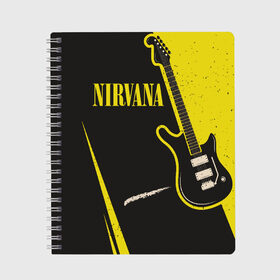 Тетрадь с принтом Nirvana в городе Новоалтайск, 100% бумага | 48 листов, плотность листов — 60 г/м2, плотность картонной обложки — 250 г/м2. Листы скреплены сбоку удобной пружинной спиралью. Уголки страниц и обложки скругленные. Цвет линий — светло-серый
 | Тематика изображения на принте: bleach | blew | cobain | dave | geffen | hormoaning | in utero | incesticide | krist | kurt | nevermind | nirvana | novoselic | rock | vevo | геффен | курт кобейн | нирвана | рок