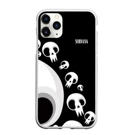 Чехол для iPhone 11 Pro Max матовый с принтом Nirvana в городе Новоалтайск, Силикон |  | bleach | blew | cobain | dave | geffen | hormoaning | in utero | incesticide | krist | kurt | nevermind | nirvana | novoselic | rock | vevo | геффен | курт кобейн | нирвана | рок