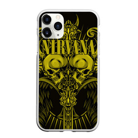 Чехол для iPhone 11 Pro Max матовый с принтом Nirvana в городе Новоалтайск, Силикон |  | bleach | blew | cobain | dave | geffen | hormoaning | in utero | incesticide | krist | kurt | nevermind | nirvana | novoselic | rock | vevo | геффен | курт кобейн | нирвана | рок