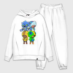 Мужской костюм хлопок OVERSIZE с принтом Brawl Stars Leon Quattro в городе Новоалтайск,  |  | brawl leon | brawl stars | leon | leon green | leon sally | leon shark | leon wolf | бравл старс | леон | леон акула | леон бравл | леон волк | леон салли
