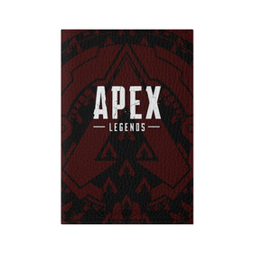 Обложка для паспорта матовая кожа с принтом APEX LEGENDS  в городе Новоалтайск, натуральная матовая кожа | размер 19,3 х 13,7 см; прозрачные пластиковые крепления | apex | apex legends | battle | battle royal | bloodhound | titanfall | wraith | апекс | апекс легендс | батл рояль | битва | война | каустик | королевская битва