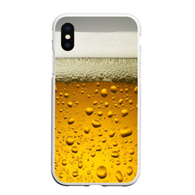 Чехол для iPhone XS Max матовый с принтом ПИВО в городе Новоалтайск, Силикон | Область печати: задняя сторона чехла, без боковых панелей | Тематика изображения на принте: beer | textures | бир | напитки | пенное | текстуры | фон