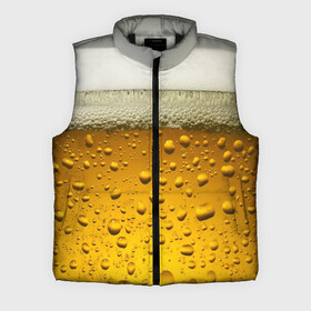 Мужской жилет утепленный 3D с принтом ПИВО в городе Новоалтайск,  |  | beer | textures | бир | напитки | пенное | текстуры | фон