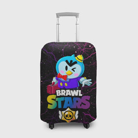 Чехол для чемодана 3D с принтом Mr. P Brawl Stars в городе Новоалтайск, 86% полиэфир, 14% спандекс | двустороннее нанесение принта, прорези для ручек и колес | brawl stars | brawl stars mr. p | brawl stars ms p | mister p | mister p. | mr. p | бравл старс | мистер п | мистер п. | пингвин бравл старс | пингвин из бравл старс