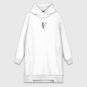Платье-худи хлопок с принтом Roger в городе Новоалтайск,  |  | atp | novak | rf | roger | roger federer | wtp | большой теннис | большой шлем | джокович | мяч | надпись | новак | ракетка | роджер | роджер федерер | спорт | текст | теннис | уимболдон | фраза