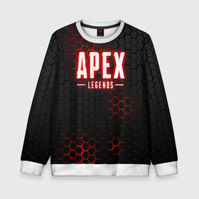 Детский свитшот 3D с принтом APEX LEGENDS | АПЕКС ЛЕГЕНДС в городе Новоалтайск, 100% полиэстер | свободная посадка, прямой крой, мягкая тканевая резинка на рукавах и понизу свитшота | apex | apex legends | battle | battle royal | bloodhound | titanfall | wraith | апекс | апекс легендс | батл рояль | битва | война | каустик | королевская битва