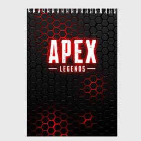 Скетчбук с принтом APEX LEGENDS в городе Новоалтайск, 100% бумага
 | 48 листов, плотность листов — 100 г/м2, плотность картонной обложки — 250 г/м2. Листы скреплены сверху удобной пружинной спиралью | apex | apex legends | battle | battle royal | bloodhound | titanfall | wraith | апекс | апекс легендс | батл рояль | битва | война | каустик | королевская битва