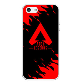 Чехол для iPhone 5/5S матовый с принтом APEX LEGENDS в городе Новоалтайск, Силикон | Область печати: задняя сторона чехла, без боковых панелей | Тематика изображения на принте: apex | apex legends | battle | battle royal | bloodhound | titanfall | wraith | апекс | апекс легендс | батл рояль | битва | война | каустик | королевская битва