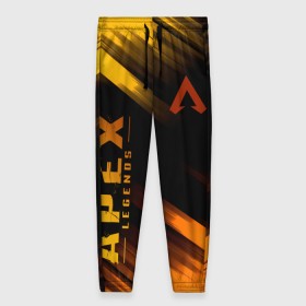 Женские брюки 3D с принтом APEX LEGENDS. в городе Новоалтайск, полиэстер 100% | прямой крой, два кармана без застежек по бокам, с мягкой трикотажной резинкой на поясе и по низу штанин. В поясе для дополнительного комфорта — широкие завязки | apex | apex legends | battle | battle royal | bloodhound | titanfall | wraith | апекс | апекс легендс | батл рояль | битва | война | каустик | королевская битва