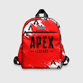 Детский рюкзак 3D с принтом APEX LEGENDS  в городе Новоалтайск, 100% полиэстер | лямки с регулируемой длиной, сверху петелька, чтобы рюкзак можно было повесить на вешалку. Основное отделение закрывается на молнию, как и внешний карман. Внутри дополнительный карман. По бокам два дополнительных кармашка | Тематика изображения на принте: apex | apex legends | battle | battle royal | bloodhound | titanfall | wraith | апекс | апекс легендс | батл рояль | битва | война | каустик | королевская битва