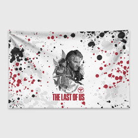 Флаг-баннер с принтом The Last of Us в городе Новоалтайск, 100% полиэстер | размер 67 х 109 см, плотность ткани — 95 г/м2; по краям флага есть четыре люверса для крепления | ashley | baker | cicada | ellie | joel | johnson | last | miller | of | the | troy | us | бейкер | вилльямс | джонсон | джоэл | из | миллер | нас | одни | последние | трой | цикада | элли | эшли