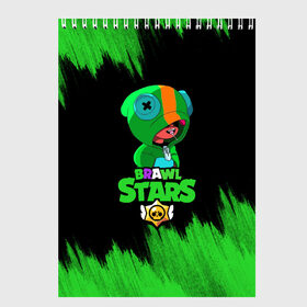 Скетчбук с принтом BRAWL STARS LEON в городе Новоалтайск, 100% бумага
 | 48 листов, плотность листов — 100 г/м2, плотность картонной обложки — 250 г/м2. Листы скреплены сверху удобной пружинной спиралью | Тематика изображения на принте: бравл старс | бравл старс скин | браво старс | игра brawl | игра бравл | игра бравл старс | леон браво | леон браво старс | скин леон | старс игра
