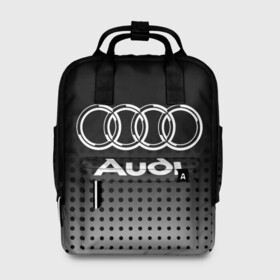 Женский рюкзак 3D с принтом Audi в городе Новоалтайск, 100% полиэстер | лямки с регулируемой длиной, сверху ручки, чтобы рюкзак нести как сумку. Основное отделение закрывается на молнию, как и внешний карман. Внутри два дополнительных кармана, один из которых закрывается на молнию. По бокам два дополнительных кармашка, куда поместится маленькая бутылочка
 | audi | audi лого | audi марка | audi эмблема | ауди | ауди значок | ауди лого | ауди чб значок | ауди эмблема | значок audi | лого автомобиля | логотип audi | логотип ауди | черно белый