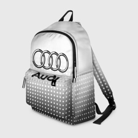 Рюкзак 3D с принтом Audi в городе Новоалтайск, 100% полиэстер | лямки с регулируемой длиной, сверху петелька, чтобы рюкзак можно было повесить на вешалку. Основное отделение закрывается на молнию, как и внешний карман. Внутри два дополнительных кармана, один из которых закрывается на молнию. По бокам два дополнительных кармашка | audi | audi лого | audi марка | audi эмблема | ауди | ауди значок | ауди лого | ауди чб значок | ауди эмблема | значок audi | лого автомобиля | логотип audi | логотип ауди | черно белый