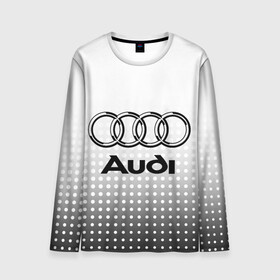 Мужской лонгслив 3D с принтом Audi в городе Новоалтайск, 100% полиэстер | длинные рукава, круглый вырез горловины, полуприлегающий силуэт | audi | audi лого | audi марка | audi эмблема | ауди | ауди значок | ауди лого | ауди чб значок | ауди эмблема | значок audi | лого автомобиля | логотип audi | логотип ауди | черно белый
