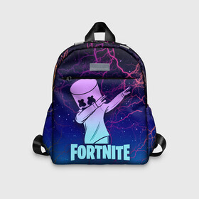 Детский рюкзак 3D с принтом Fortnite,Marshmello в городе Новоалтайск, 100% полиэстер | лямки с регулируемой длиной, сверху петелька, чтобы рюкзак можно было повесить на вешалку. Основное отделение закрывается на молнию, как и внешний карман. Внутри дополнительный карман. По бокам два дополнительных кармашка | chapter 2 | dab | fortnite | i was there | i was there pleasant park feb 2 2019 | marshmello | глава 2 | даб | зефир | игра | маршмелло | маршмеллоу | маршмело | фортнайт | я был там