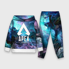 Детский костюм 3D (с толстовкой) с принтом APEX LEGENDS в городе Новоалтайск,  |  | Тематика изображения на принте: apex | apex legends | battle | battle royal | bloodhound | titanfall | wraith | апекс | апекс легендс | батл рояль | битва | война | каустик | королевская битва