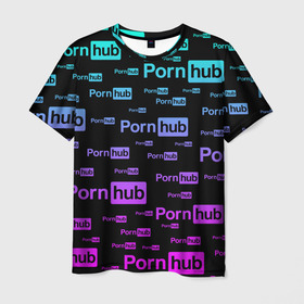 Мужская футболка 3D с принтом PornHub в городе Новоалтайск, 100% полиэфир | прямой крой, круглый вырез горловины, длина до линии бедер | adriana chechik | bang bros | brooklyn chase | evil angel | funny | laugh | music | reality kings | riley reid | romi rain | sydney cole | xxx | ава тейлор | адриана чечик | девушки