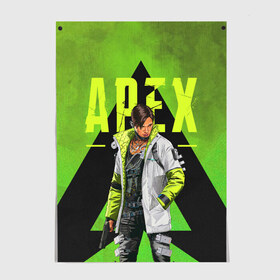 Постер с принтом Apex Legends Crypto в городе Новоалтайск, 100% бумага
 | бумага, плотность 150 мг. Матовая, но за счет высокого коэффициента гладкости имеет небольшой блеск и дает на свету блики, но в отличии от глянцевой бумаги не покрыта лаком | apex | apex legends | crypto | апекс | игры | крипто