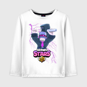 Детский лонгслив хлопок с принтом BRAWL STARS DJ FRANK в городе Новоалтайск, 100% хлопок | круглый вырез горловины, полуприлегающий силуэт, длина до линии бедер | 8 bit | 8 бит | bibi | brawl | brawl stars | crow | dj frank | leon | spike | sprout | stars | бравл | бравл старс | браво старс | игра | компьютерная | кров | леон | онлайн | старс
