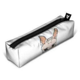 Пенал 3D с принтом Сфинкс в городе Новоалтайск, 100% полиэстер | плотная ткань, застежка на молнии | арт | животные | картинка | лысая кошка | лысый кот | мультяшный принт | нарисованная кошка | нарисованный кот | принт | рисунок | сфинкс