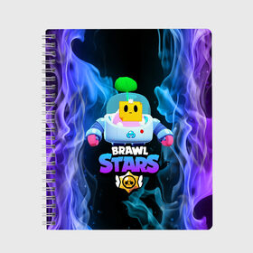 Тетрадь с принтом Brawl Stars SPROUT в городе Новоалтайск, 100% бумага | 48 листов, плотность листов — 60 г/м2, плотность картонной обложки — 250 г/м2. Листы скреплены сбоку удобной пружинной спиралью. Уголки страниц и обложки скругленные. Цвет линий — светло-серый
 | 8 bit | 8 бит | bibi | brawl | brawl stars | crow | leon | spike | sprout | stars | бравл | бравл старс | браво старс | игра | компьютерная | кров | леон | онлайн | старс
