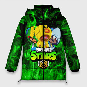 Женская зимняя куртка 3D с принтом Brawl Stars TRIO в городе Новоалтайск, верх — 100% полиэстер; подкладка — 100% полиэстер; утеплитель — 100% полиэстер | длина ниже бедра, силуэт Оверсайз. Есть воротник-стойка, отстегивающийся капюшон и ветрозащитная планка. 

Боковые карманы с листочкой на кнопках и внутренний карман на молнии | 8 bit | 8 бит | bibi | brawl | brawl stars | crow | leon | spike | sprout | stars | бравл | бравл старс | браво старс | игра | компьютерная | кров | леон | онлайн | старс