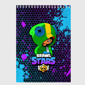 Скетчбук с принтом Brawl Stars LEON в городе Новоалтайск, 100% бумага
 | 48 листов, плотность листов — 100 г/м2, плотность картонной обложки — 250 г/м2. Листы скреплены сверху удобной пружинной спиралью | 8 bit | 8 бит | bibi | brawl | brawl stars | crow | leon | spike | sprout | stars | бравл | бравл старс | браво старс | игра | компьютерная | кров | леон | онлайн | старс