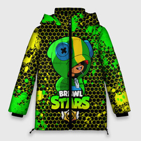 Женская зимняя куртка 3D с принтом Brawl Stars LEON в городе Новоалтайск, верх — 100% полиэстер; подкладка — 100% полиэстер; утеплитель — 100% полиэстер | длина ниже бедра, силуэт Оверсайз. Есть воротник-стойка, отстегивающийся капюшон и ветрозащитная планка. 

Боковые карманы с листочкой на кнопках и внутренний карман на молнии | 8 bit | 8 бит | bibi | brawl | brawl stars | crow | leon | spike | sprout | stars | бравл | бравл старс | браво старс | игра | компьютерная | кров | леон | онлайн | старс