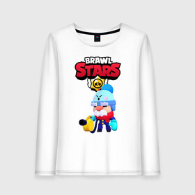 Женский лонгслив хлопок с принтом BRAWL STARS GALE в городе Новоалтайск, 100% хлопок |  | brawl | brawl stars | brawl stars gale | clash | бравл старс | бравл старс гэйл | бравлер | гэйл | игра | мобильные игры