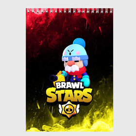Скетчбук с принтом GALE BRAWL STARS в городе Новоалтайск, 100% бумага
 | 48 листов, плотность листов — 100 г/м2, плотность картонной обложки — 250 г/м2. Листы скреплены сверху удобной пружинной спиралью | brawl | brawl stars | clash | gale brawl stars | бравл старс | бравл старс гэйл | бравлер | гэйл | игра | мобильные игры