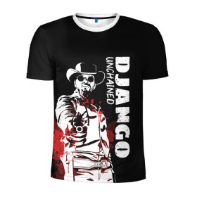 Мужская футболка 3D спортивная с принтом Django в городе Новоалтайск, 100% полиэстер с улучшенными характеристиками | приталенный силуэт, круглая горловина, широкие плечи, сужается к линии бедра | Тематика изображения на принте: django | tarantino | джанго | джанго освобожденный | тарантино
