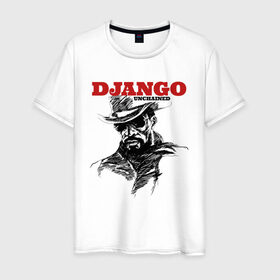 Мужская футболка хлопок с принтом Django в городе Новоалтайск, 100% хлопок | прямой крой, круглый вырез горловины, длина до линии бедер, слегка спущенное плечо. | django | tarantino | джанго | джанго освобожденный | тарантино