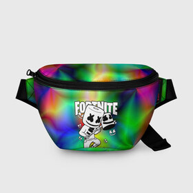 Поясная сумка 3D с принтом FORTNITE x MARSHMELLO в городе Новоалтайск, 100% полиэстер | плотная ткань, ремень с регулируемой длиной, внутри несколько карманов для мелочей, основное отделение и карман с обратной стороны сумки застегиваются на молнию | deadmau5 | fortnite | fortnite 2 | fortnite x маршмелло | ikonik | marshmello | ninja | ninja streamer | raven | travis scott | ворон | иконик | ниндзя | пили | рейвен | трэвис скотт | фортнайт