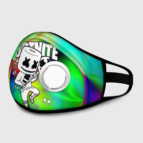 Маска из неопрена с принтом FORTNITE x MARSHMELLO  в городе Новоалтайск, неопрен 100% | Форма огибающая нос. Резинки для ушей с дополнительной резинкой на затылке. Клапан для выдоха для активного дыхания при занятиях спортом. Эластичный материал маски и окантовки для лучшего растяжения и прилегания маски.  | Тематика изображения на принте: deadmau5 | fortnite | fortnite 2 | fortnite x маршмелло | ikonik | marshmello | ninja | ninja streamer | raven | travis scott | ворон | иконик | ниндзя | пили | рейвен | трэвис скотт | фортнайт