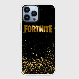 Чехол для iPhone 13 Pro Max с принтом FORTNITE GOLDEN | ФОРТНАЙТ ЗОЛОТО в городе Новоалтайск,  |  | Тематика изображения на принте: deadmau5 | fortnite | fortnite 2 | fortnite x маршмелло | ikonik | marshmello | ninja | ninja streamer | raven | travis scott | ворон | иконик | ниндзя | пили | рейвен | трэвис скотт | фортнайт
