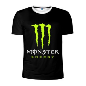 Мужская футболка 3D спортивная с принтом MONSTER ENERGY в городе Новоалтайск, 100% полиэстер с улучшенными характеристиками | приталенный силуэт, круглая горловина, широкие плечи, сужается к линии бедра | black monster | bmx | claw | cybersport | energy | monster | monster energy | moto | motocross | race | sport | киберспорт | когти | монстер энерджи | монстр | мото | мотокросс | ралли | скейтбординг | спорт | т | энергия